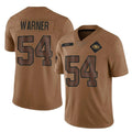 Ndoa SF.49ers #54 Fred Warner Player Brown Salute To Service Limited Stitched Jerseys