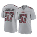 Ndoa SF.49ers #57 Dre Greenlaw Player Gray Atmosphere Fashion Home Game Stitched Jerseys