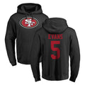 Ndoa SF.49ers #5 Mike Evans Player Black LOGO Pullover Hoodies Home Game Stitched Jerseys