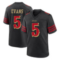 Ndoa SF.49ers #5 Mike Evans Player Black Rivalries Collection Home Game Stitched Jerseys