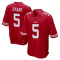 Ndoa SF.49ers #5 Mike Evans Player Red Home Game Stitched Jerseys
