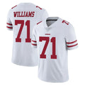 Ndoa SF.49ers #71 Trent Williams Player White Limited Vapor Untouchable Home Game Stitched Jerseys