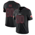 Ndoa SF.49ers #80 Jerry Rice Player Black Limited Rush Impact Stitched Jerseys