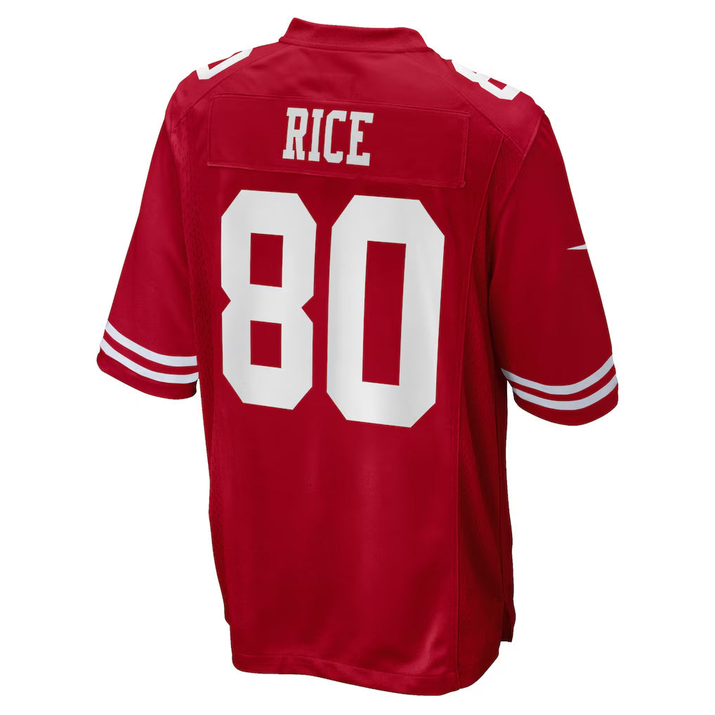 Ndoa SF.49ers #80 Jerry Rice Player Scarlet Game Stitched Jerseys