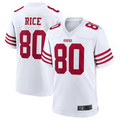 Ndoa SF.49ers #80 Jerry Rice White Retired Player Game American Stitched Jersey