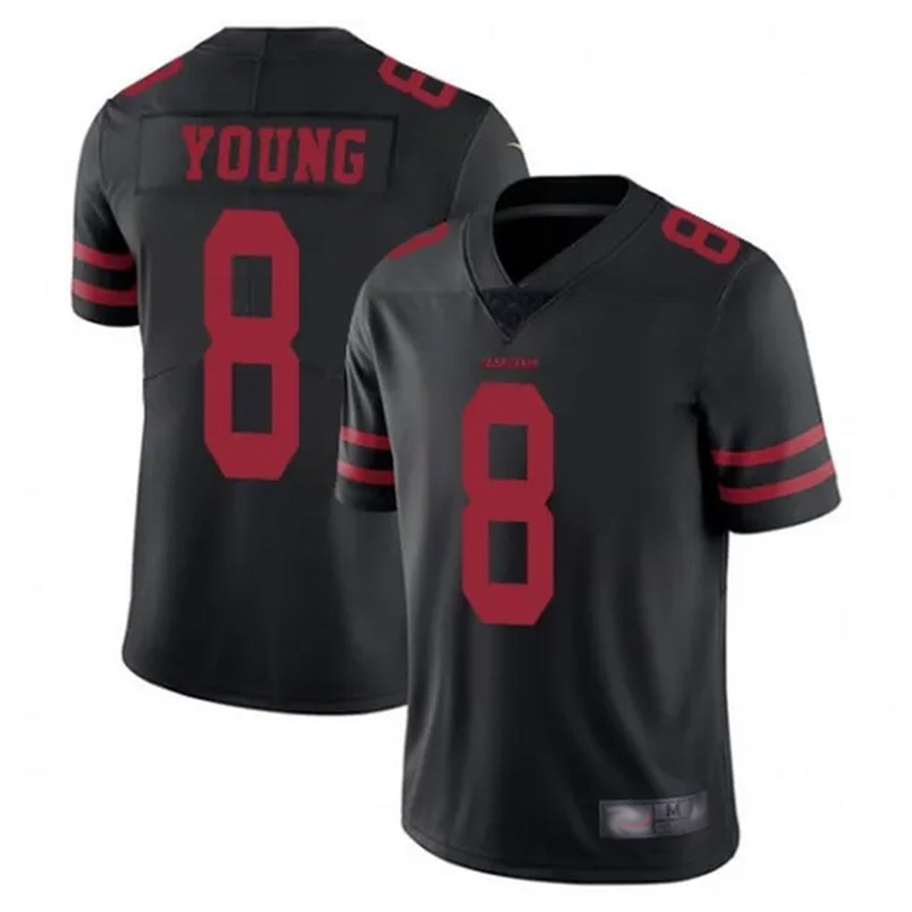 Ndoa SF.49ers #8 Steve Young Player Black Vapor Untouchable Limited Stitched Jerseys