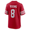 Ndoa SF.49ers #8 Steve Young Scarlet Retired Player Game Stitched Jerseys