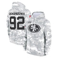 Ndoa SF.49ers #92 Osa Odighizuwa Player Arctic Camo Limited Salute to Service Pullover Hoodies Game Stitched Jerseys