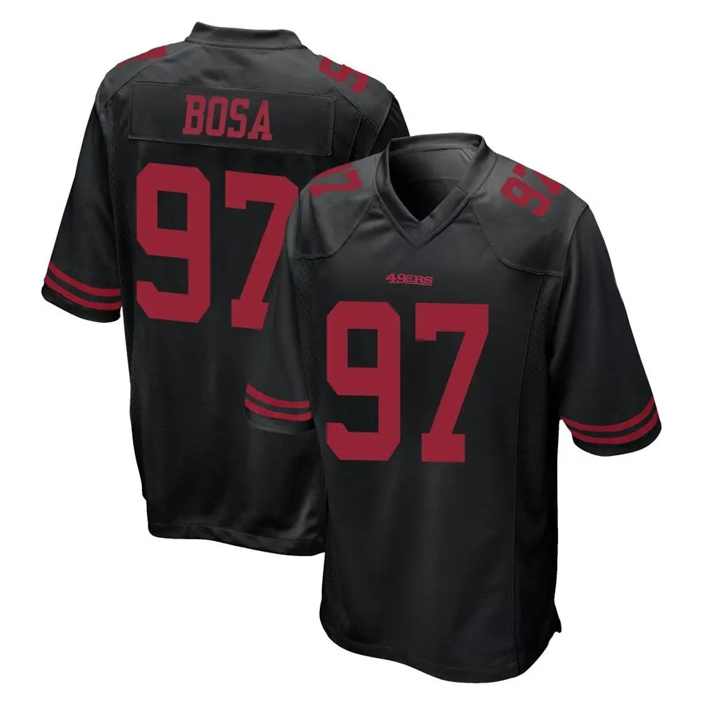 Ndoa SF.49ers #97 Nick Bosa Player Black Alternate Home Game Stitched Jerseys
