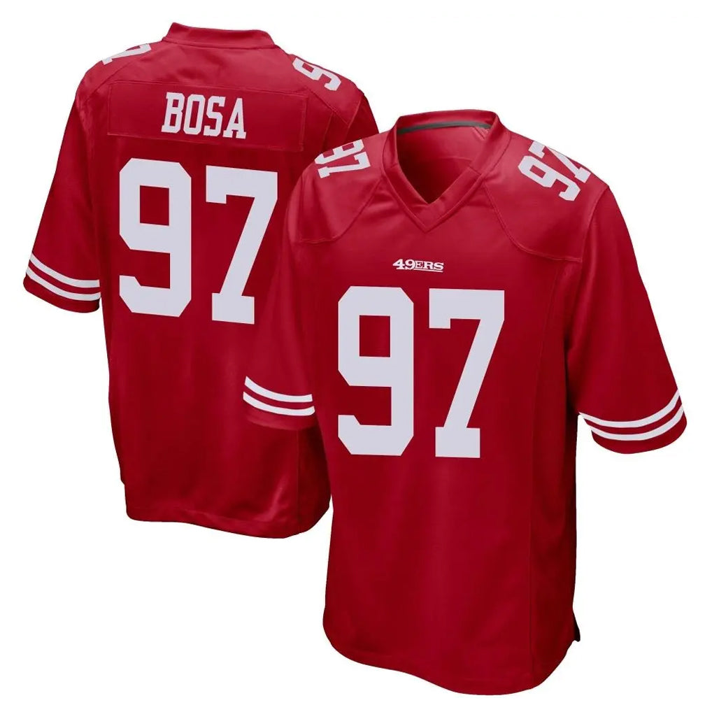 Ndoa SF.49ers #97 Nick Bosa Player Red Home Game Stitched Jerseys
