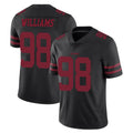 Ndoa SF.49ers #98 Mykel Williams Player Black Alternate Limited Vapor Untouchable Home Game Stitched Jerseys