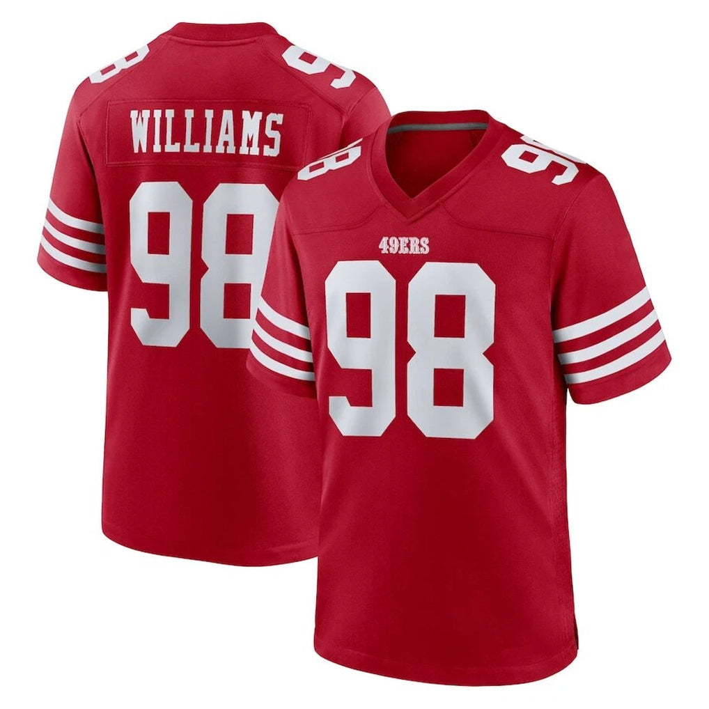 Ndoa SF.49ers #98 Mykel Williams Player Red Game Home Stitched Jerseys