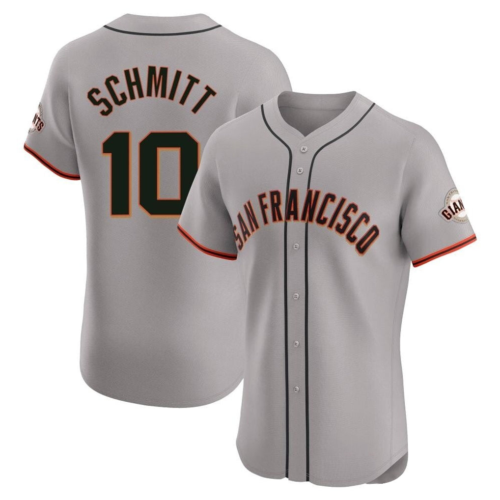 Ndoa SF.Giants #10 Casey Schmitt Player Gray Home Limited Elite Stitched Jerseys