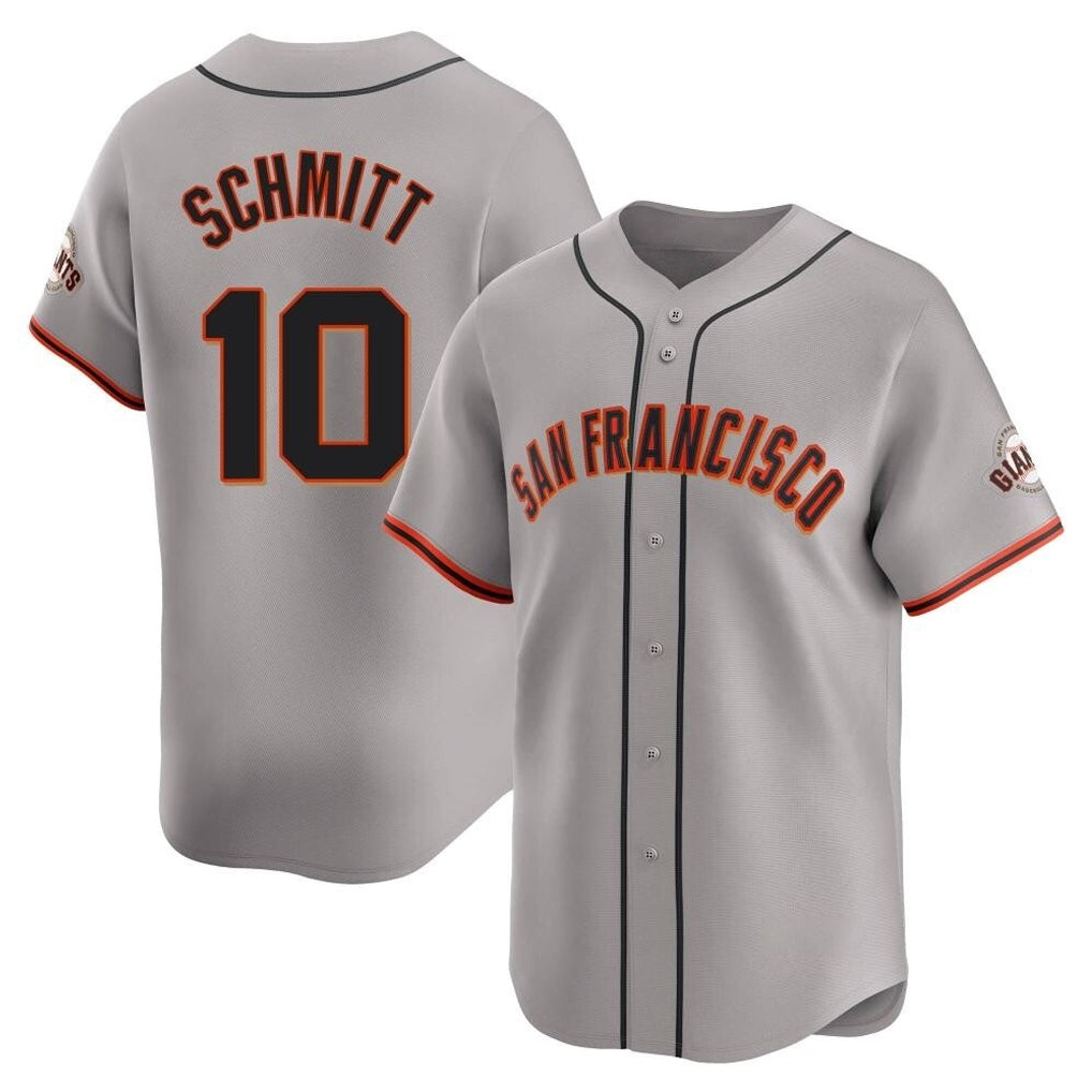 Ndoa SF.Giants #10 Casey Schmitt Player Gray Home Limited Stitched Jerseys