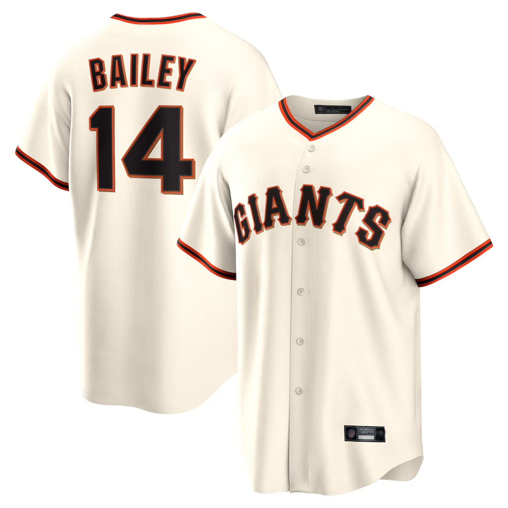 Ndoa SF.Giants #14 Patrick Bailey Player Cream Home Game Stitched Jerseys
