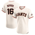 Ndoa SF.Giants #16 Rafael Devers Player Cream Home Limited Elite Stitched Jerseys