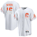 Ndoa SF.Giants #16 Rafael Devers Player White City Connect Home Game Stitched Jerseys