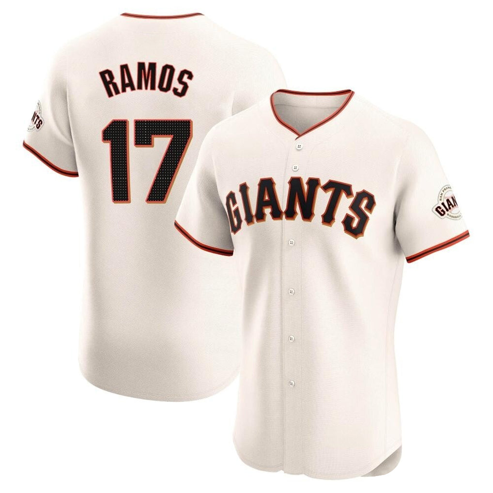 Ndoa SF.Giants #17 Heliot Ramos Player Cream Home Limited Elite Stitched Jerseys