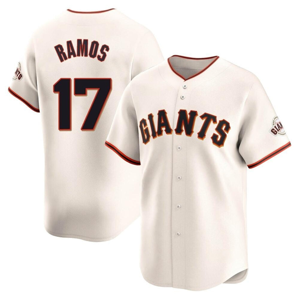 Ndoa SF.Giants #17 Heliot Ramos Player Cream Home Limited Stitched Jerseys