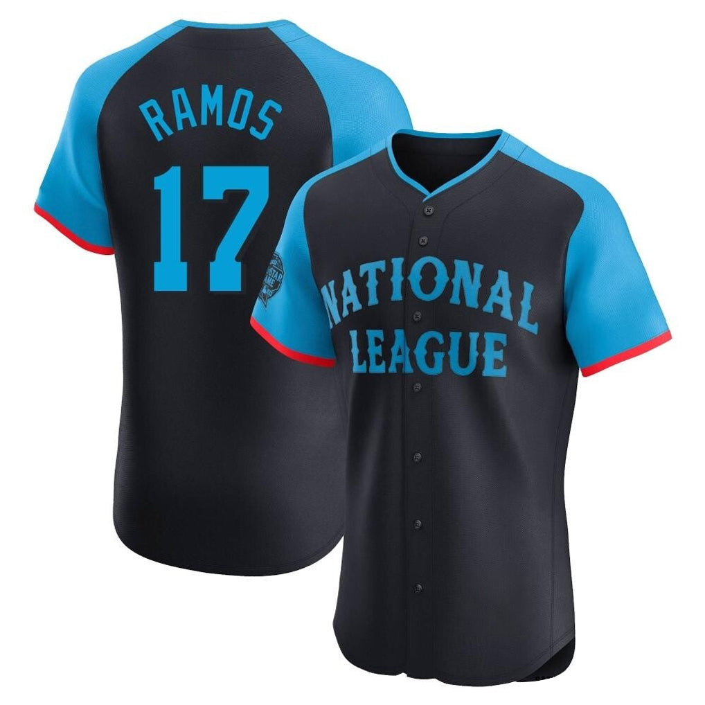Ndoa SF.Giants #17 Heliot Ramos Player Navy National League All-Star Home Limited Elite Stitched Jerseys