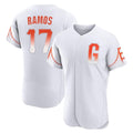 Ndoa SF.Giants #17 Heliot Ramos Player White City Connect Home Limited Elite Stitched Jerseys