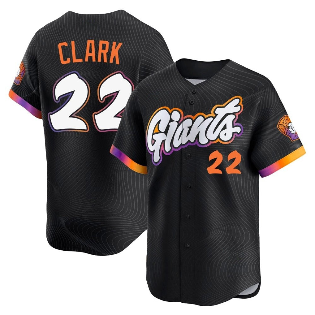 Ndoa SF.Giants #22 Will Clark Player Black 2025 City Connect Home Limited Stitched Jerseys