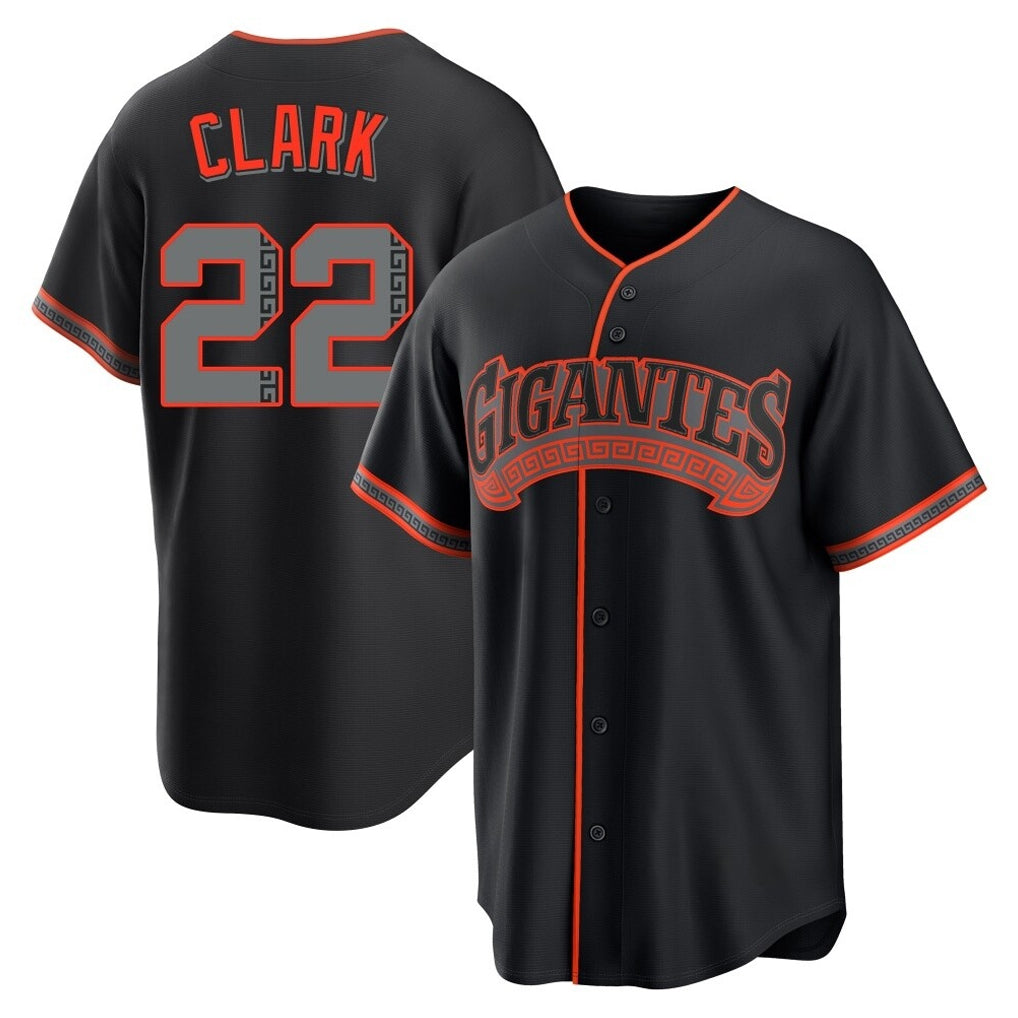 Ndoa SF.Giants #22 Will Clark Player Black Alternate Limited Stitched Jerseys