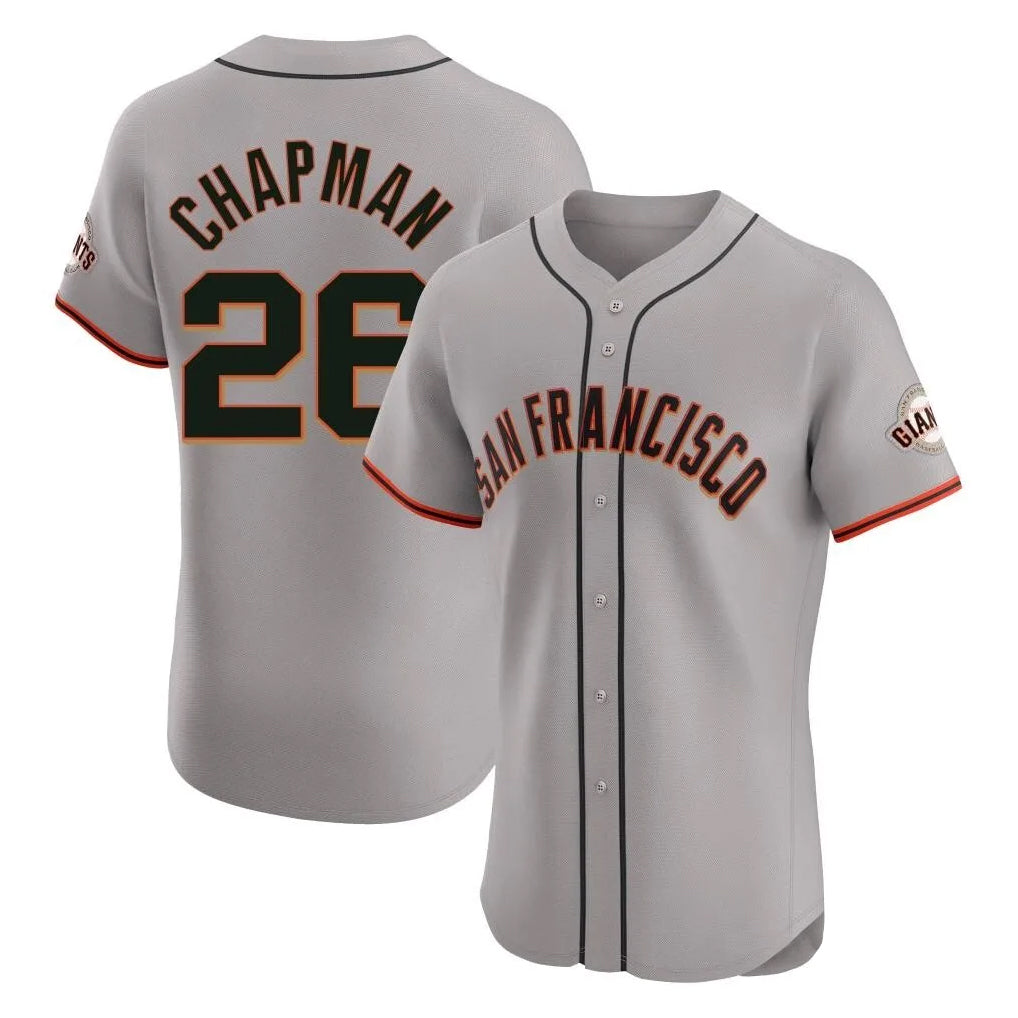 Ndoa SF.Giants #26 Matt Chapman Player Gray Home Limited Elite Stitched Jerseys