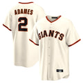 Ndoa SF.Giants #2 Willy Adames Player Cream Home Game Stitched Jerseys