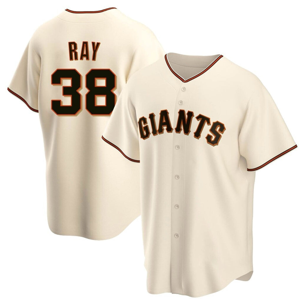 Ndoa SF.Giants #38 Robbie Ray Player Cream Home Game Stitched Jerseys