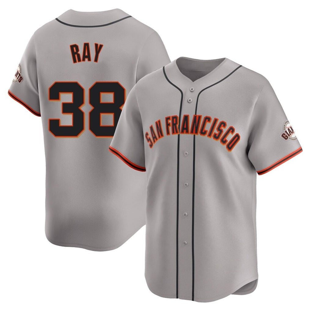 Ndoa SF.Giants #38 Robbie Ray Player Gray Home Limited Stitched Jerseys
