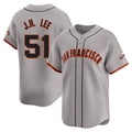 Ndoa SF.Giants #51 Jung Hoo Lee Player Gray Home Limited Stitched Jerseys