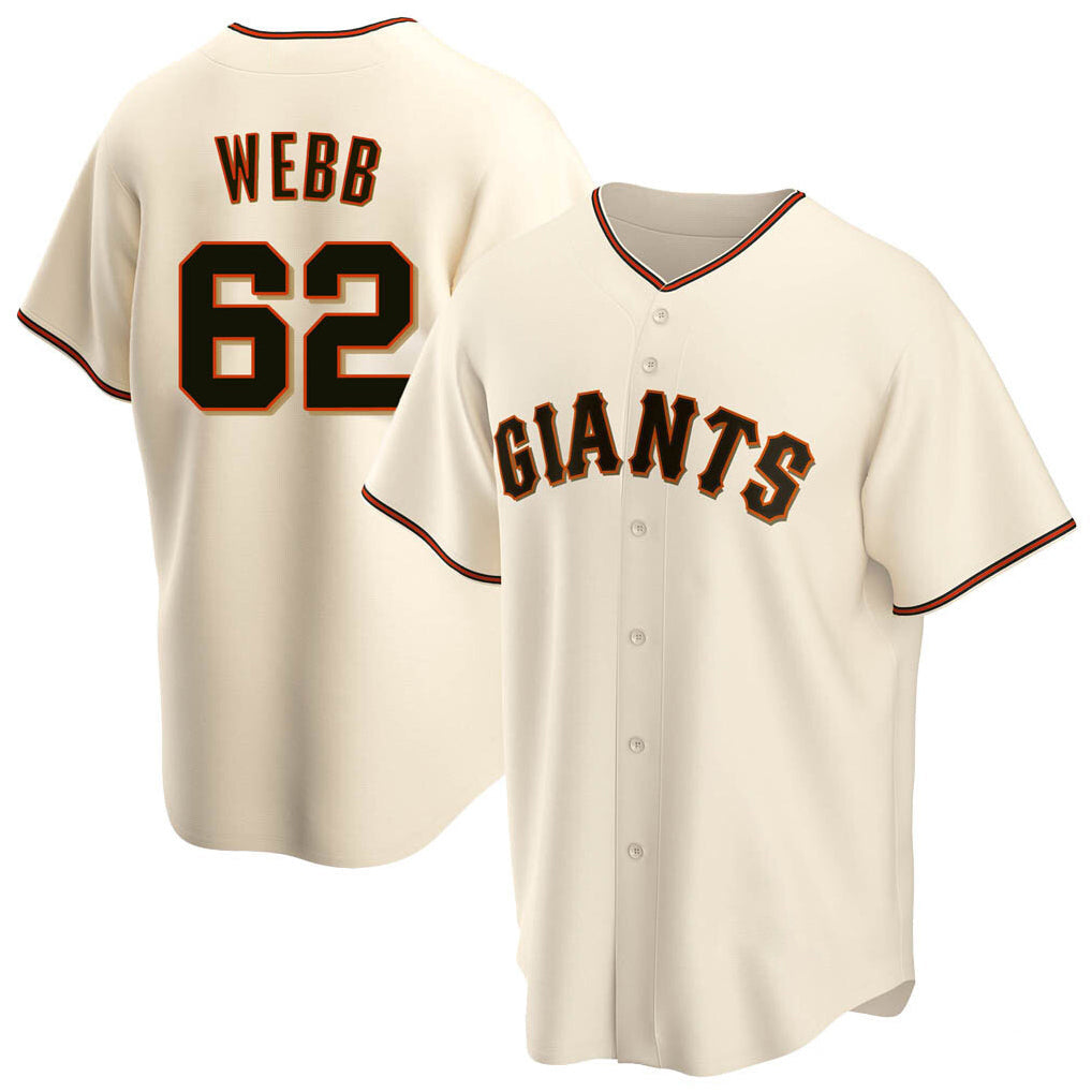 Ndoa SF.Giants #62 Logan Webb Player Cream Home Game Stitched Jerseys