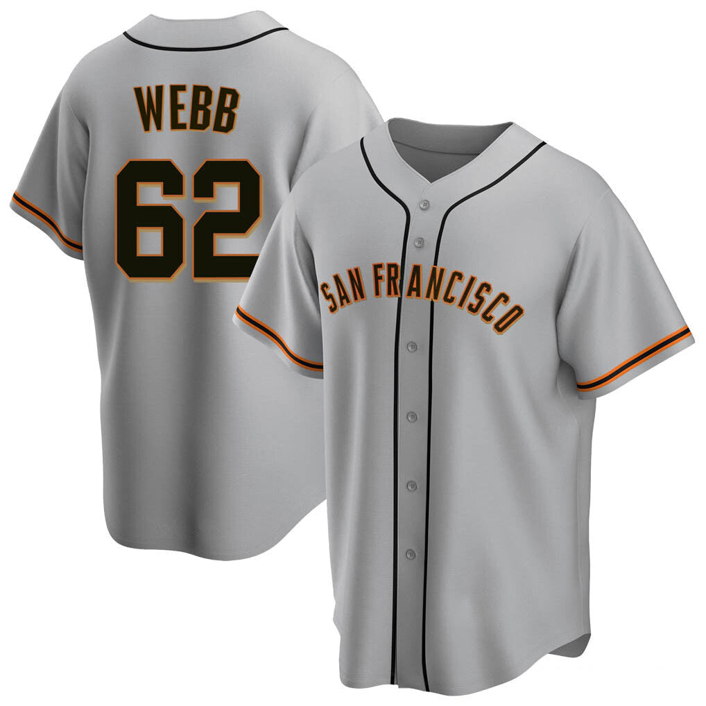 Ndoa SF.Giants #62 Logan Webb Player Gray Home Game Stitched Jerseys
