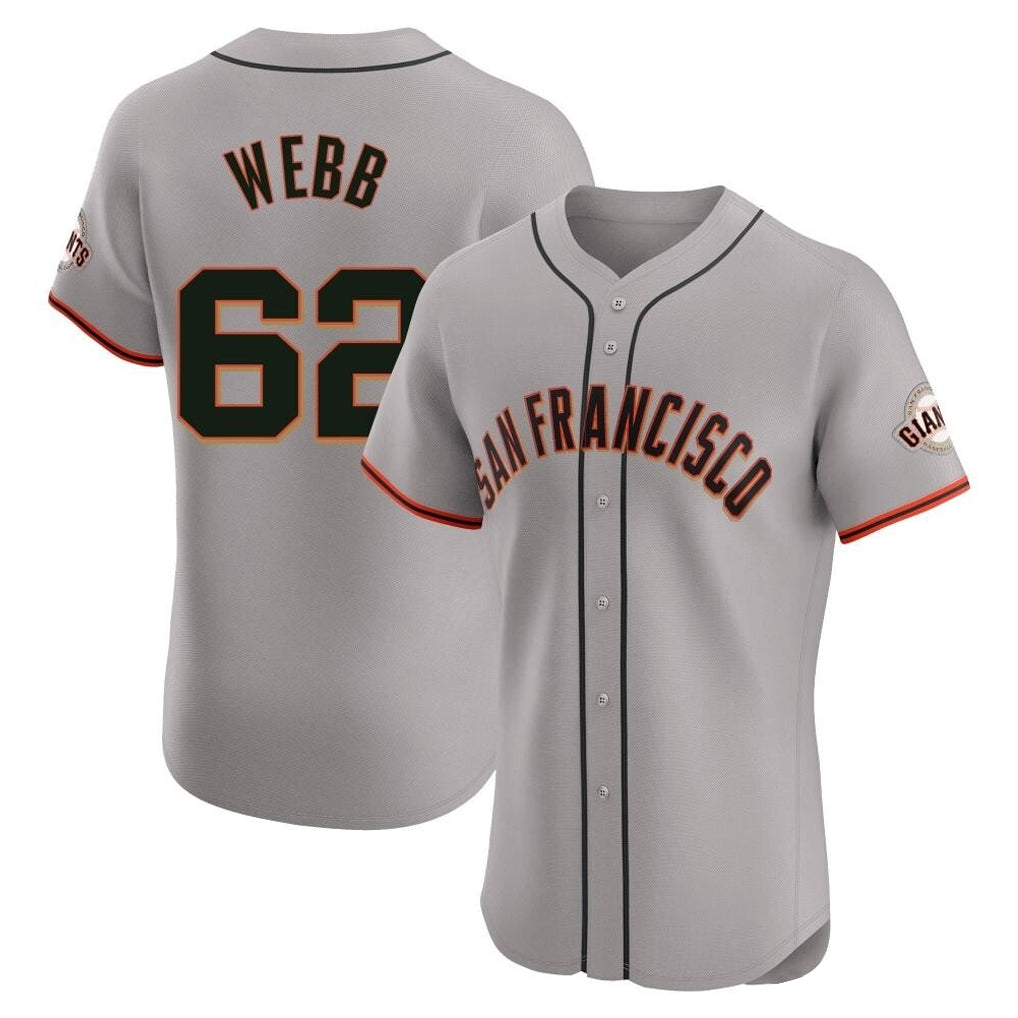 Ndoa SF.Giants #62 Logan Webb Player Gray Home Limited Elite Stitched Jerseys