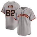 Ndoa SF.Giants #62 Logan Webb Player Gray Home Limited Stitched Jerseys
