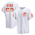 Ndoa SF.Giants #62 Logan Webb Player White City Connect Home Game Stitched Jerseys