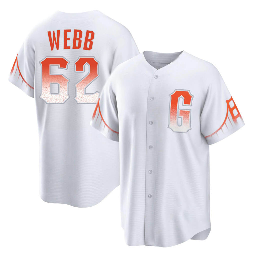 Ndoa SF.Giants #62 Logan Webb Player White City Connect Home Game Stitched Jerseys