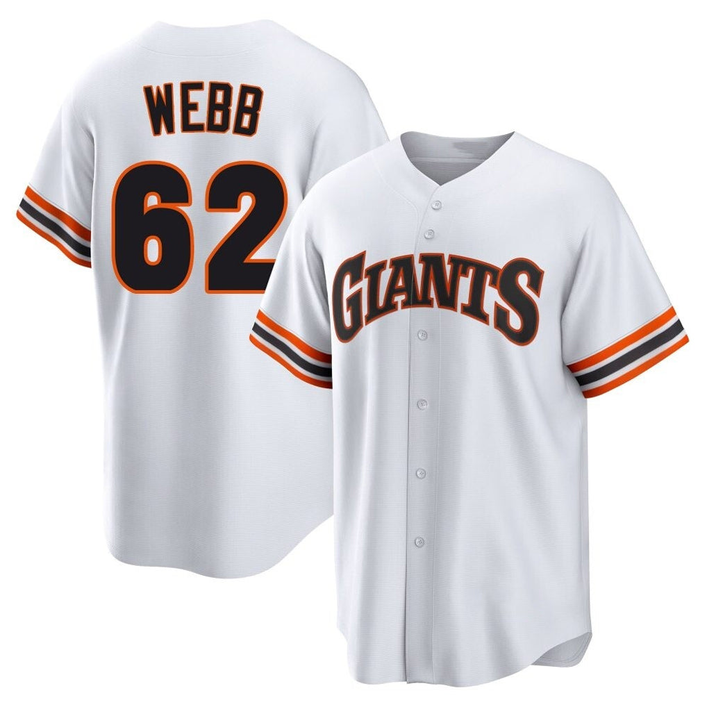 Ndoa SF.Giants #62 Logan Webb Player White Home Game Stitched Jerseys