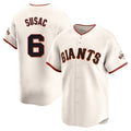 Ndoa SF.Giants #6 Daniel Susac Player Cream Home Limited Stitched Jerseys
