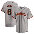 Ndoa SF.Giants #6 Daniel Susac Player Gray Home Limited Stitched Jerseys