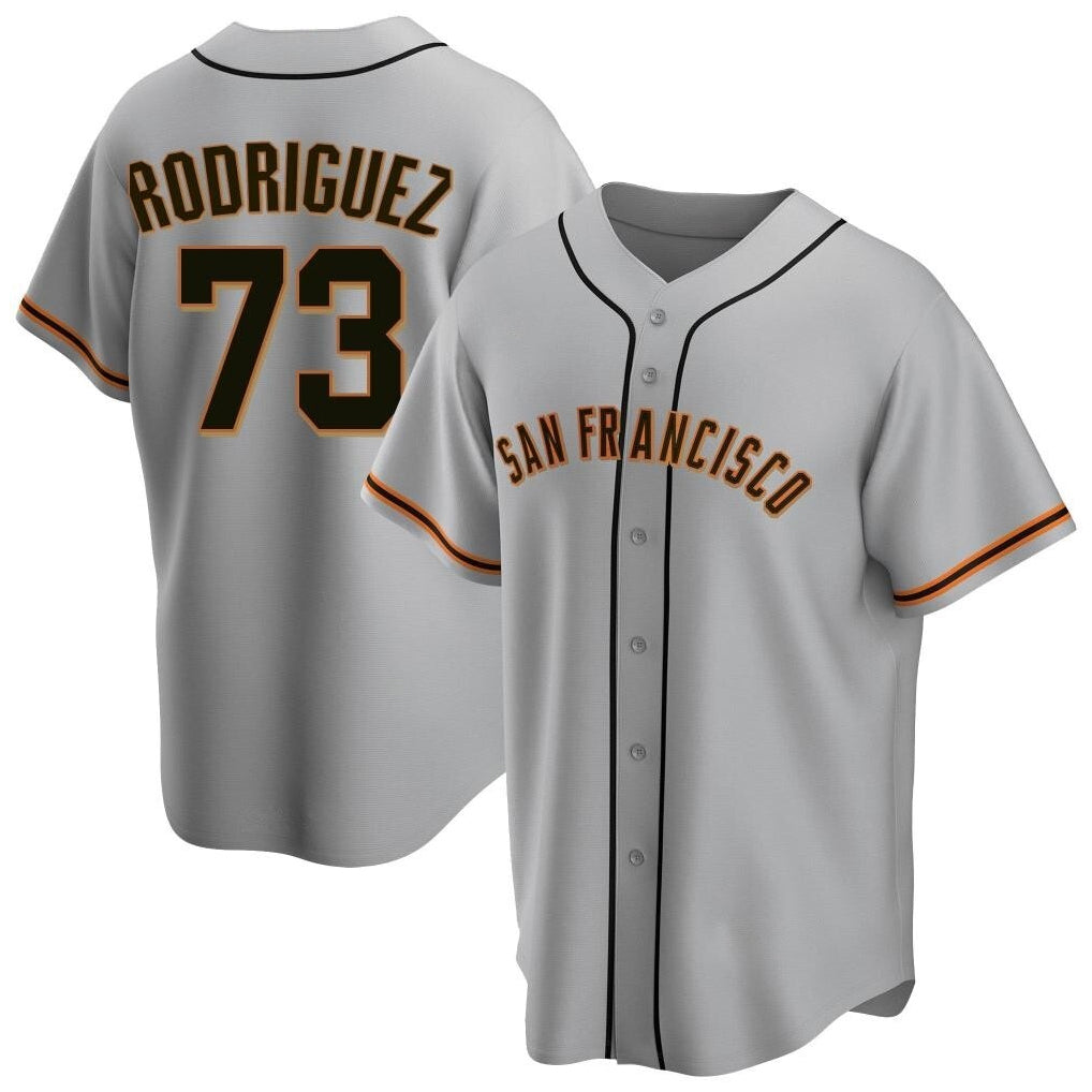 Ndoa SF.Giants #73 Randy Rodriguez Player Gray Home Game Stitched Jerseys