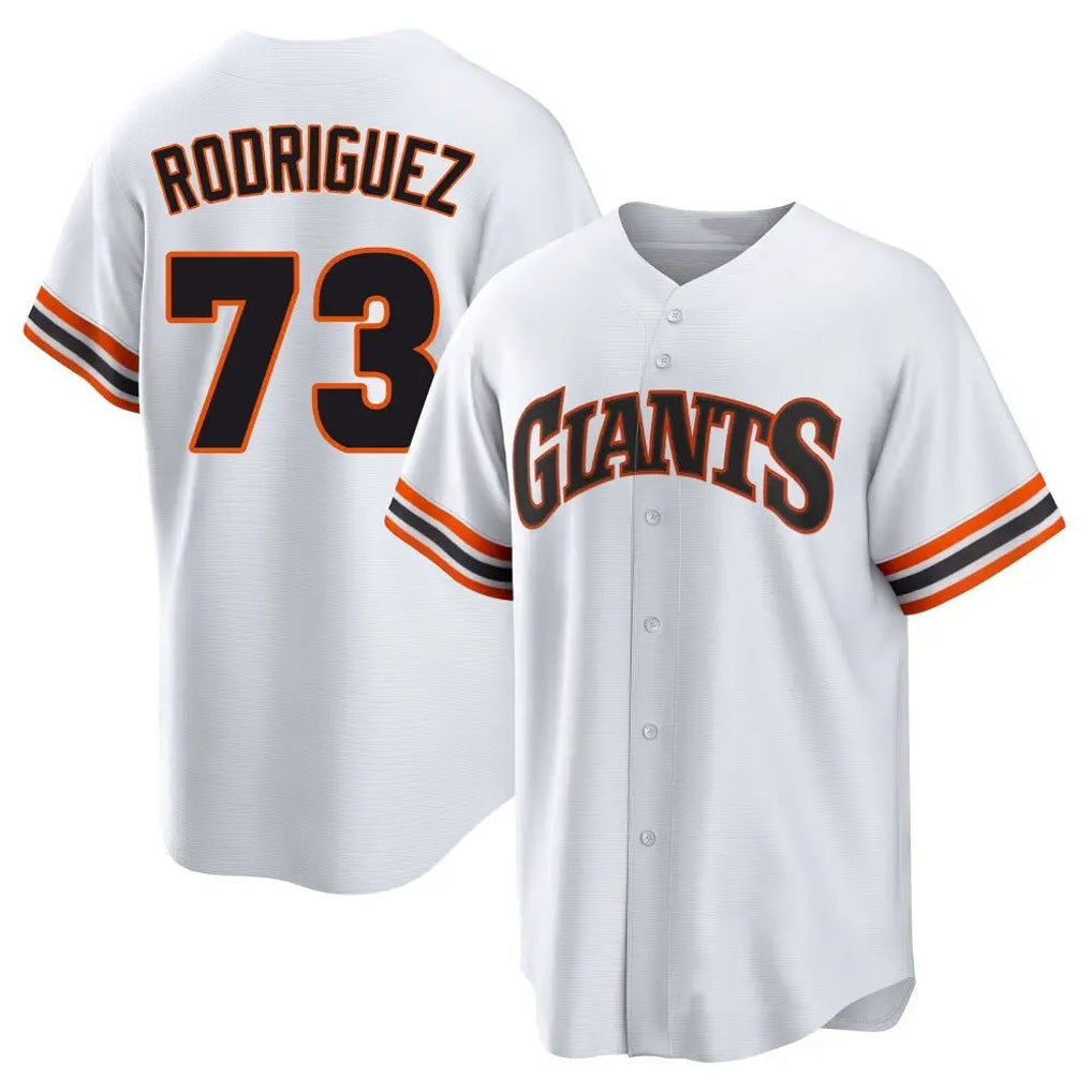 Ndoa SF.Giants #73 Randy Rodriguez Player White Home Game Stitched Jerseys
