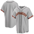Ndoa SF.Giants Blank Player Gray Home Game Stitched Jerseys