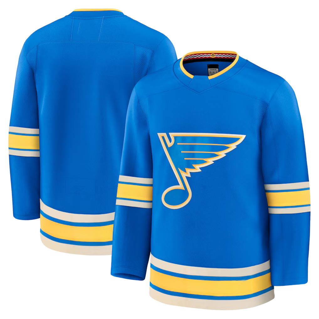 Ndoa St.L.Blues Blue Alternate Premium Jerseys