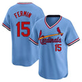 Ndoa St. Louis Cardinals #15 Jose Fermin Player Light Blue City Connect Home T-shirt Stitched Jerseys