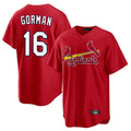 Ndoa St. Louis Cardinals #16 Nolan Gorman Player Red Home Game Stitched Jerseys