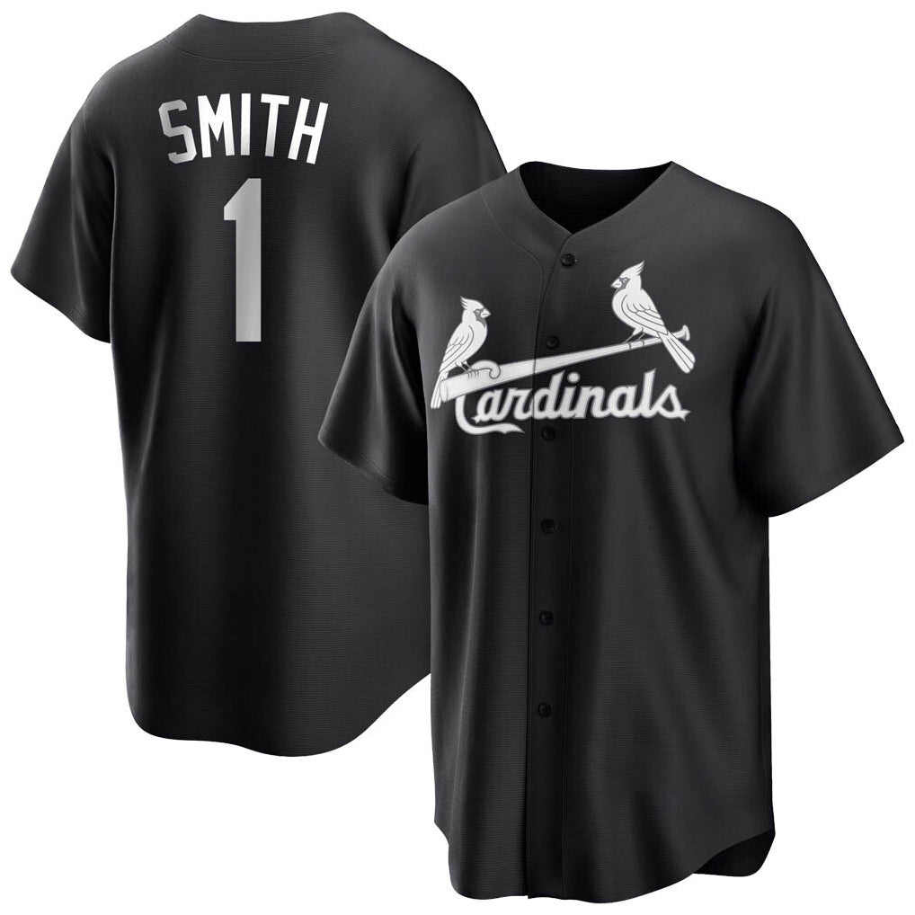 Ndoa St. Louis Cardinals #1 Ozzie Smith Player Black City Connect Home Limited Stitched Jerseys