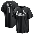 Ndoa St. Louis Cardinals #1 Ozzie Smith Player Black City Connect Home Limited Stitched Jerseys