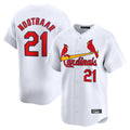 Ndoa St. Louis Cardinals #21 Lars Nootbaar Player White Home Limited Stitched Jerseys